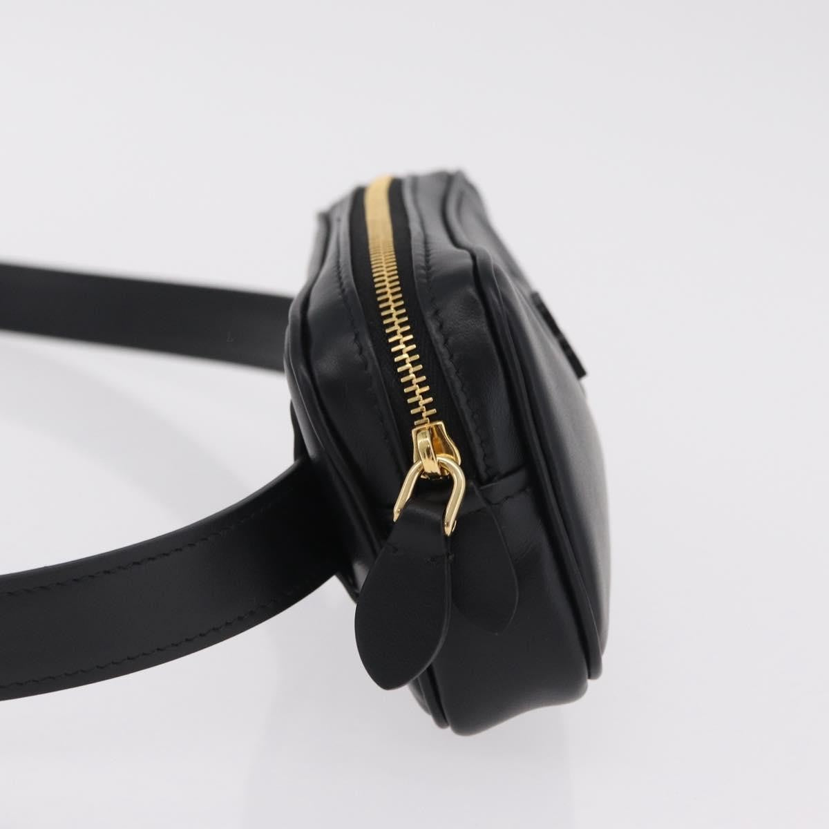 Miu Miu Arcadie Camera Leather Black Leather Handbag (Pre-Owned)