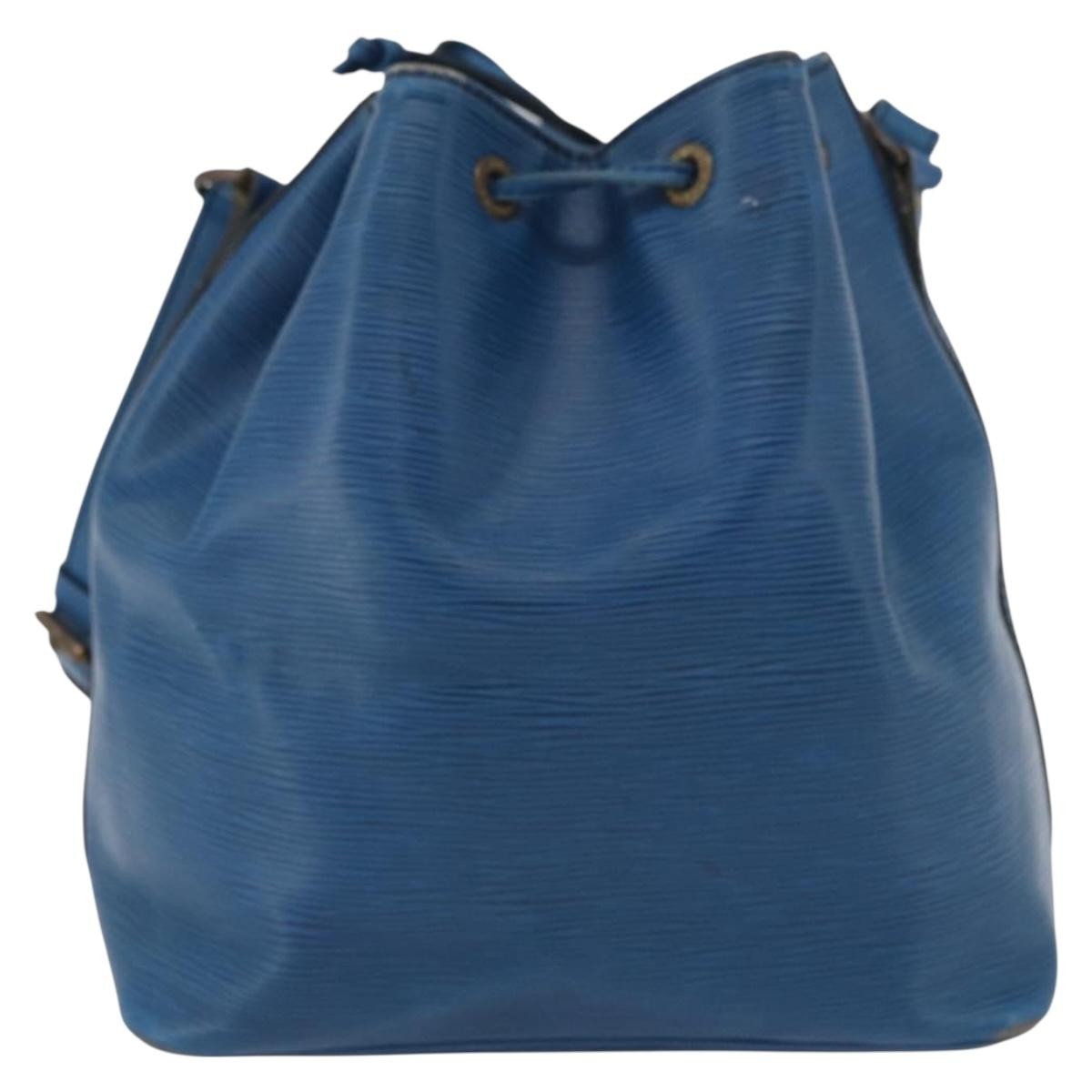 Louis Vuitton Petit Noe Nm Epi Leather Blue Leather Shoulder Bag Bag (Pre-Owned)