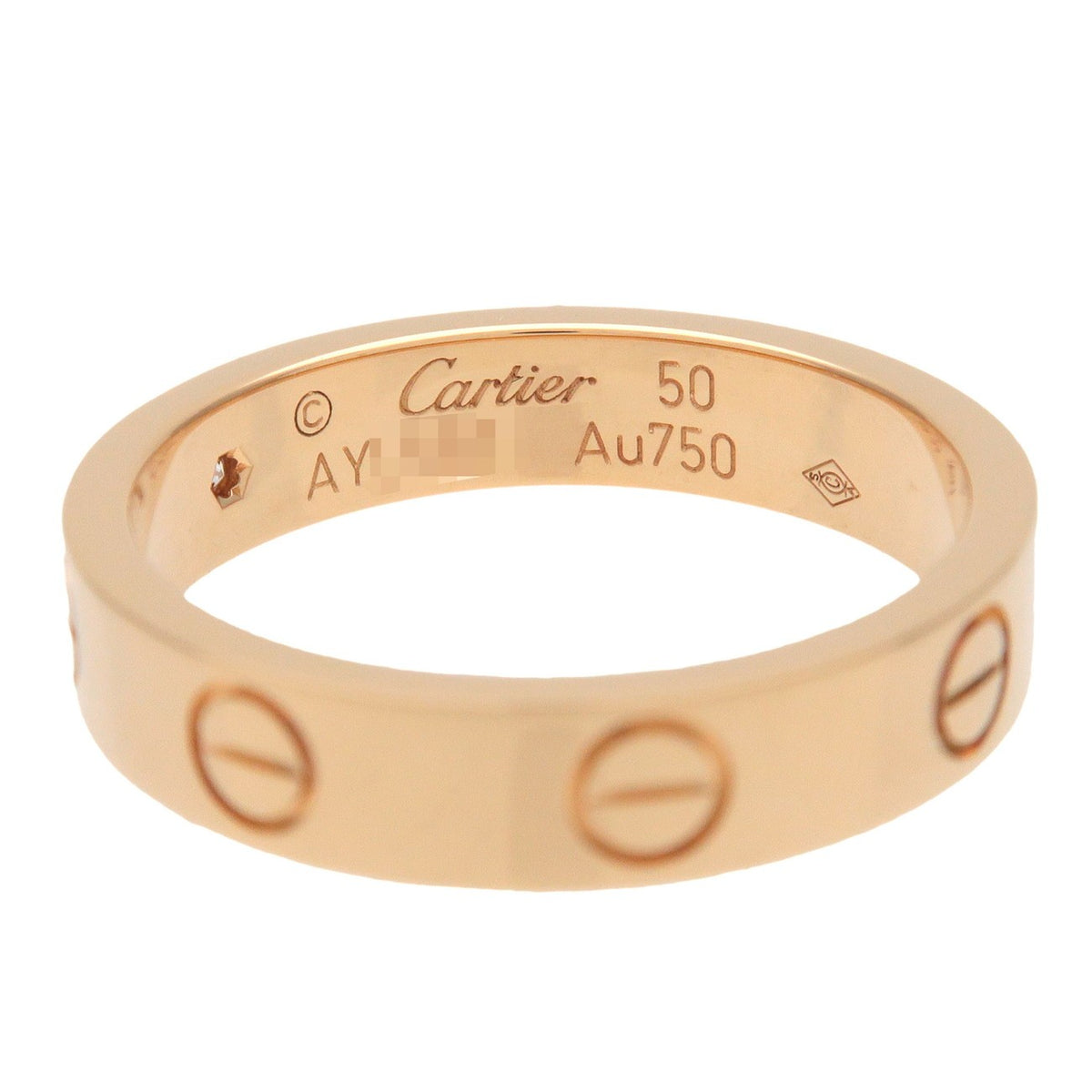 Cartier Love Wedding Band 1 Diamond 18K Yellow Gold With Diamond Gold Yellow_Gold Ring Jewelry (Pre-Owned)