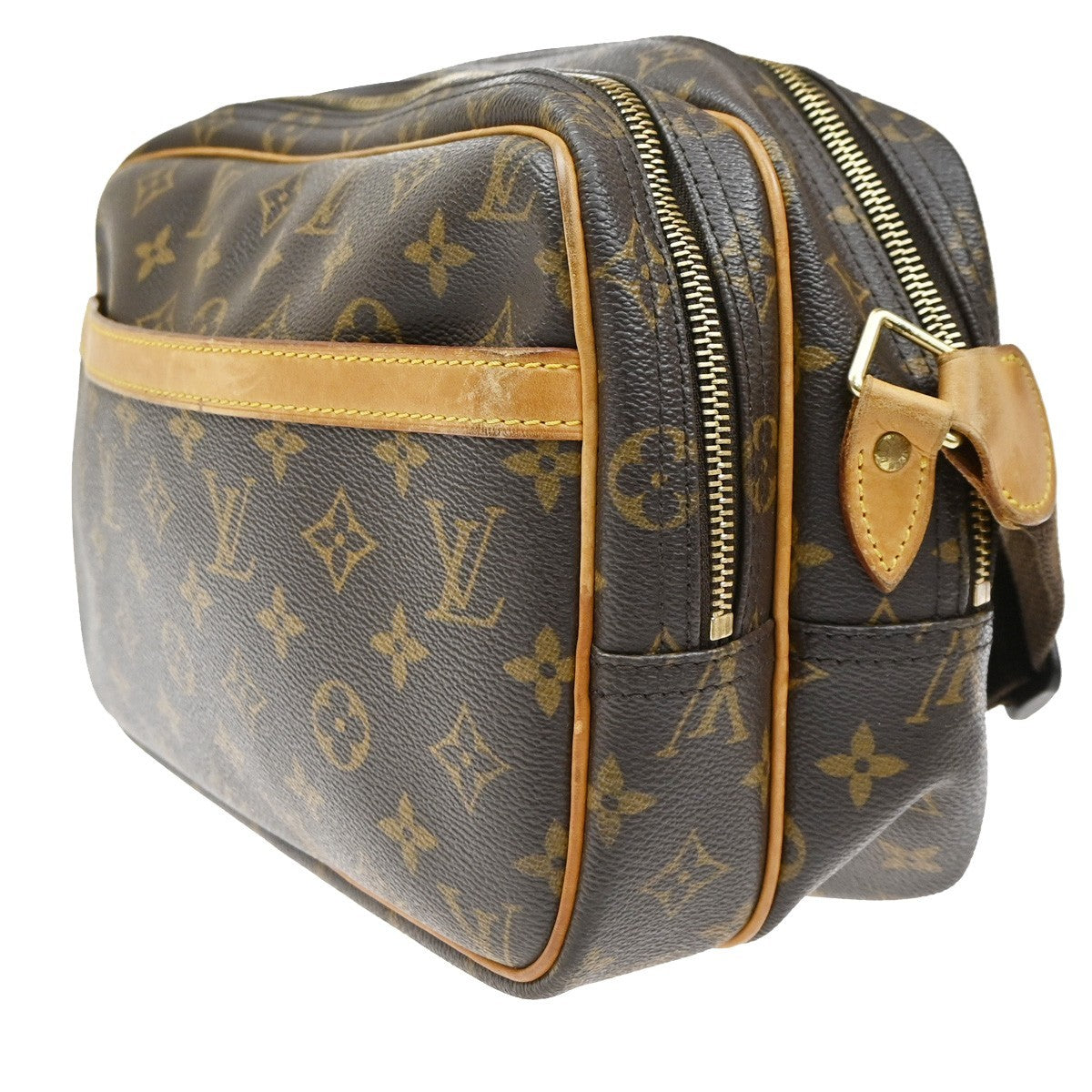 Louis Vuitton Reporter Monogram Brown Canvas Shoulder Bag Bag (Pre-Owned)