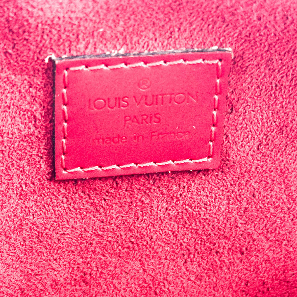 Louis Vuitton Jasmin Epi Leather Red Leather Handbag (Pre-Owned)