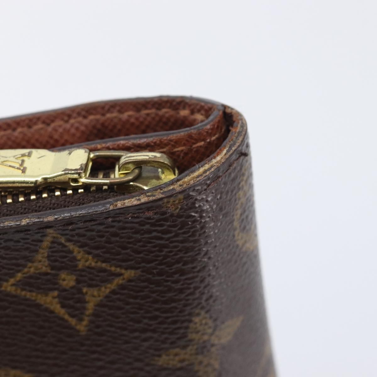 Louis Vuitton Compact Zippe Monogram Canvas Brown Canvas Wallets Accessory (Pre-Owned)