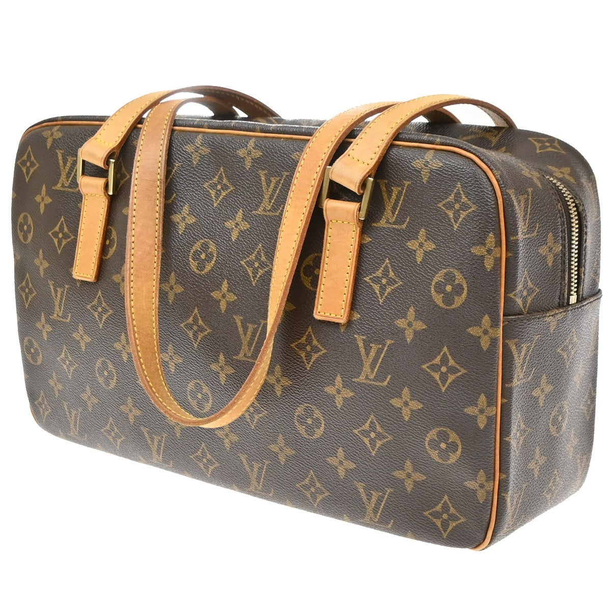 Louis Vuitton Cite Monogram Canvas Brown Canvas Handbag (Pre-Owned)