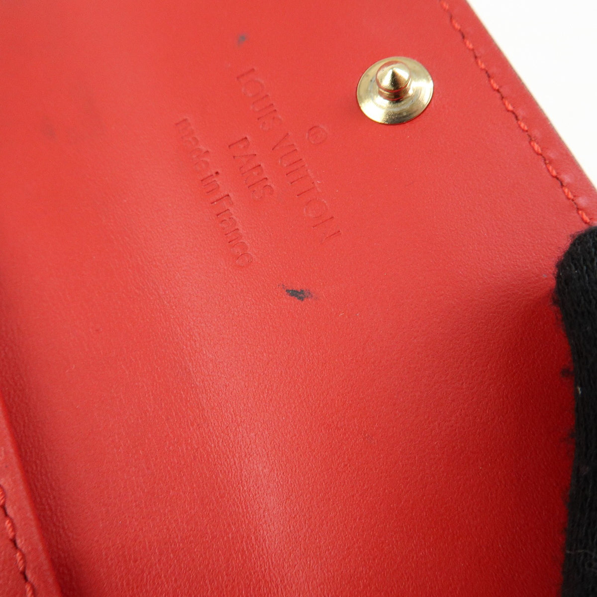 Louis Vuitton Multiclés 4 Cuir Verni Red Patent_Leather Wallets Accessory (Pre-Owned)
