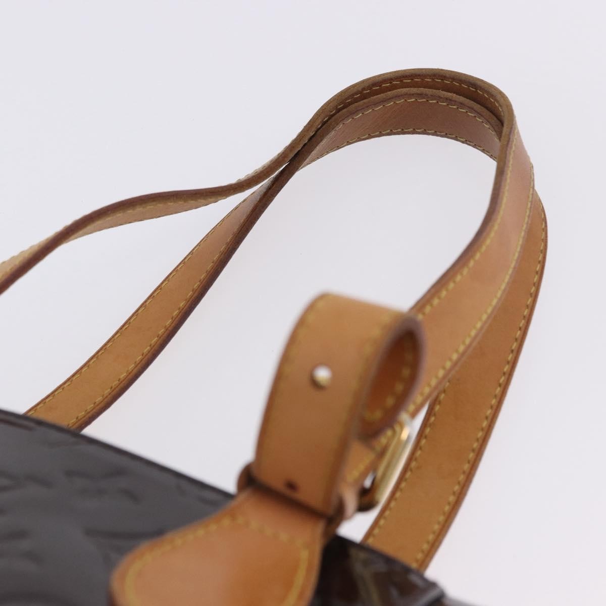 Louis Vuitton Rosewood Avenue Monogram Vernis Burgundy Patent_Leather Handbag (Pre-Owned)