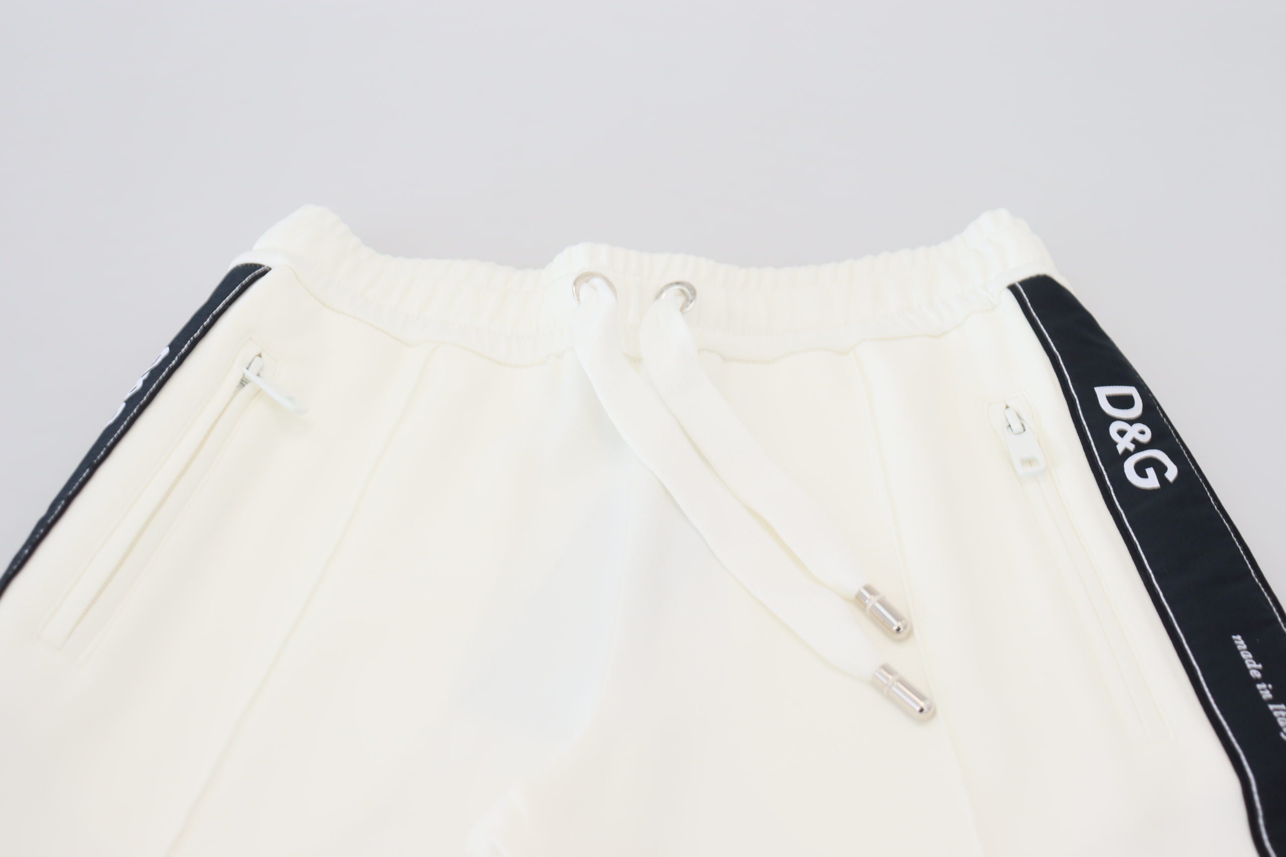Dolce & Gabbana Chic White Jogger Pants for Elevated Women's Comfort