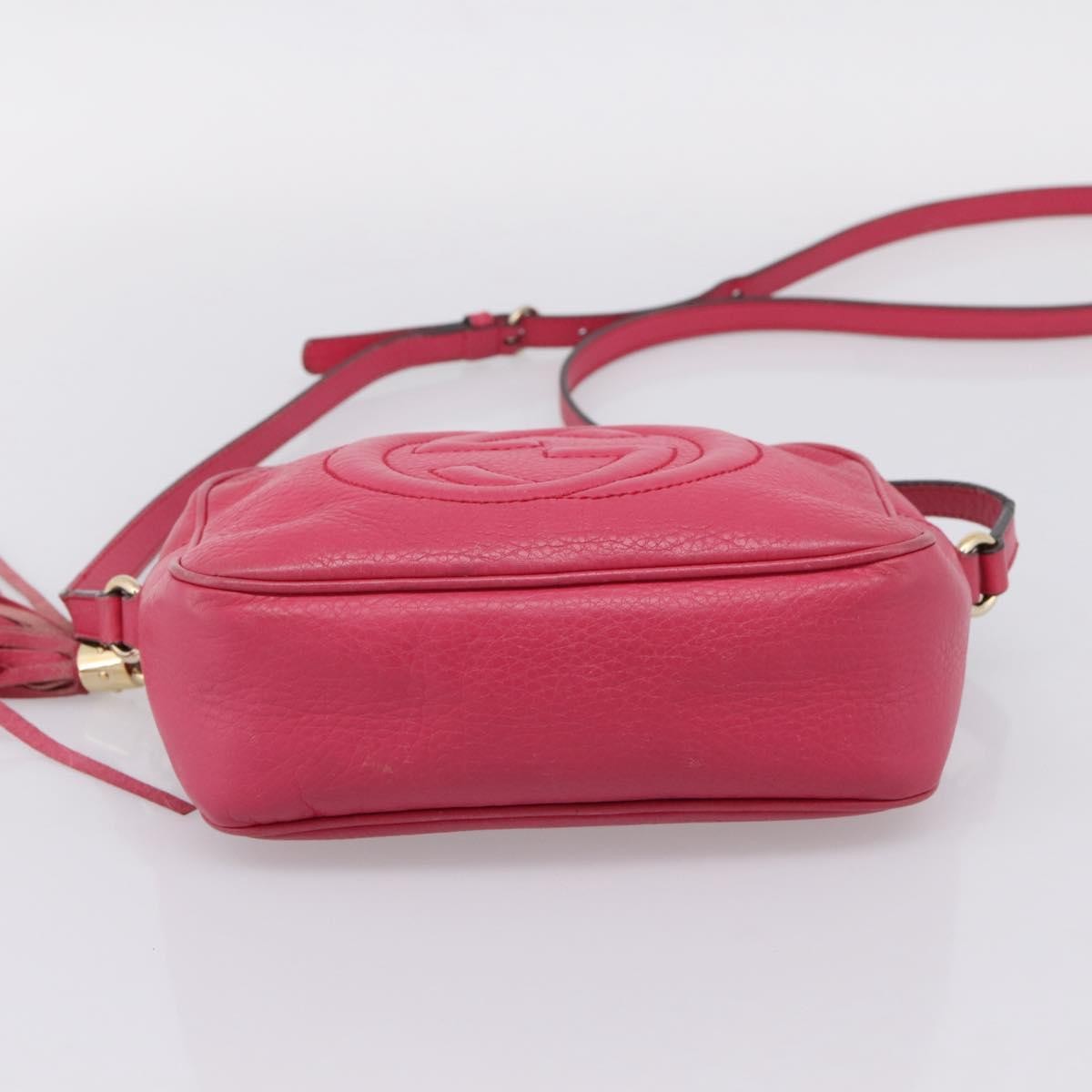 Gucci Soho Disco Leather Pink Leather Crossbody Bag Bag (Pre-Owned)