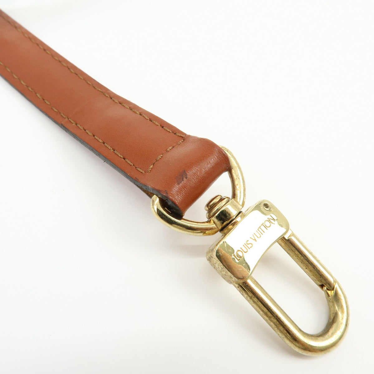 Louis Vuitton Adjustable Shoulder Strap Vachetta Leather Brown Leather Straps Accessory (Pre-Owned)