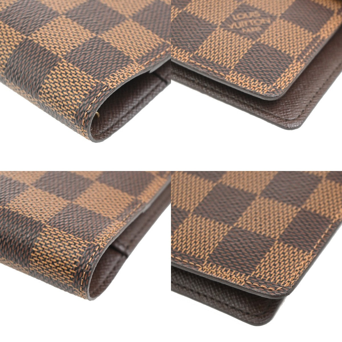 Louis Vuitton Ring Agenda Cover Damier Brown Canvas Briefcase Bag (Pre-Owned)