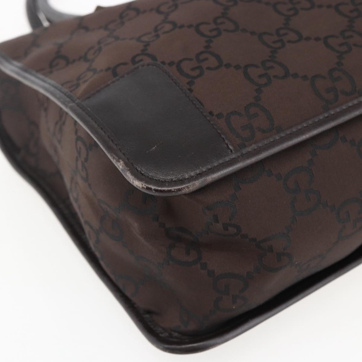 Gucci Gg Canvas Canvas Brown Canvas Tote Bag Bag (Pre-Owned)