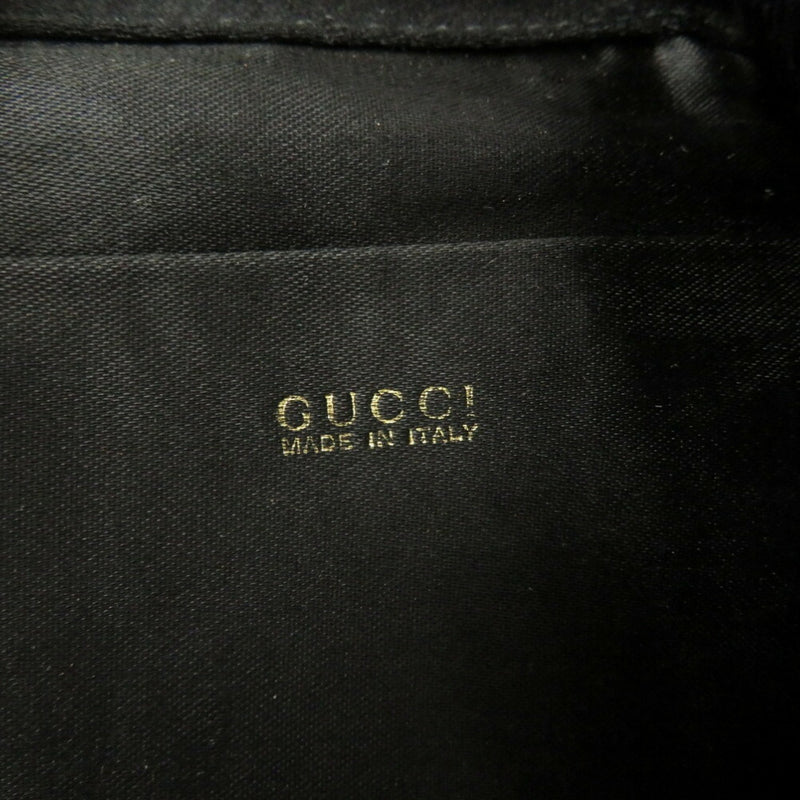 Gucci Bamboo Black Synthetic Backpack Bag (Pre-Owned)