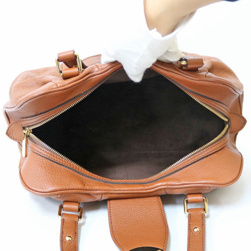 Louis Vuitton Lunar Brown Leather Shopper Bag (Pre-Owned)
