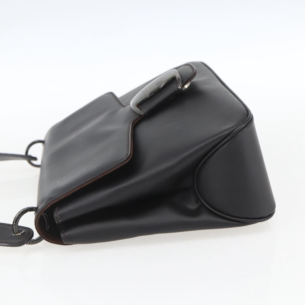 Salvatore Ferragamo Vala Leather Black Leather Shoulder Bag Bag (Pre-Owned)