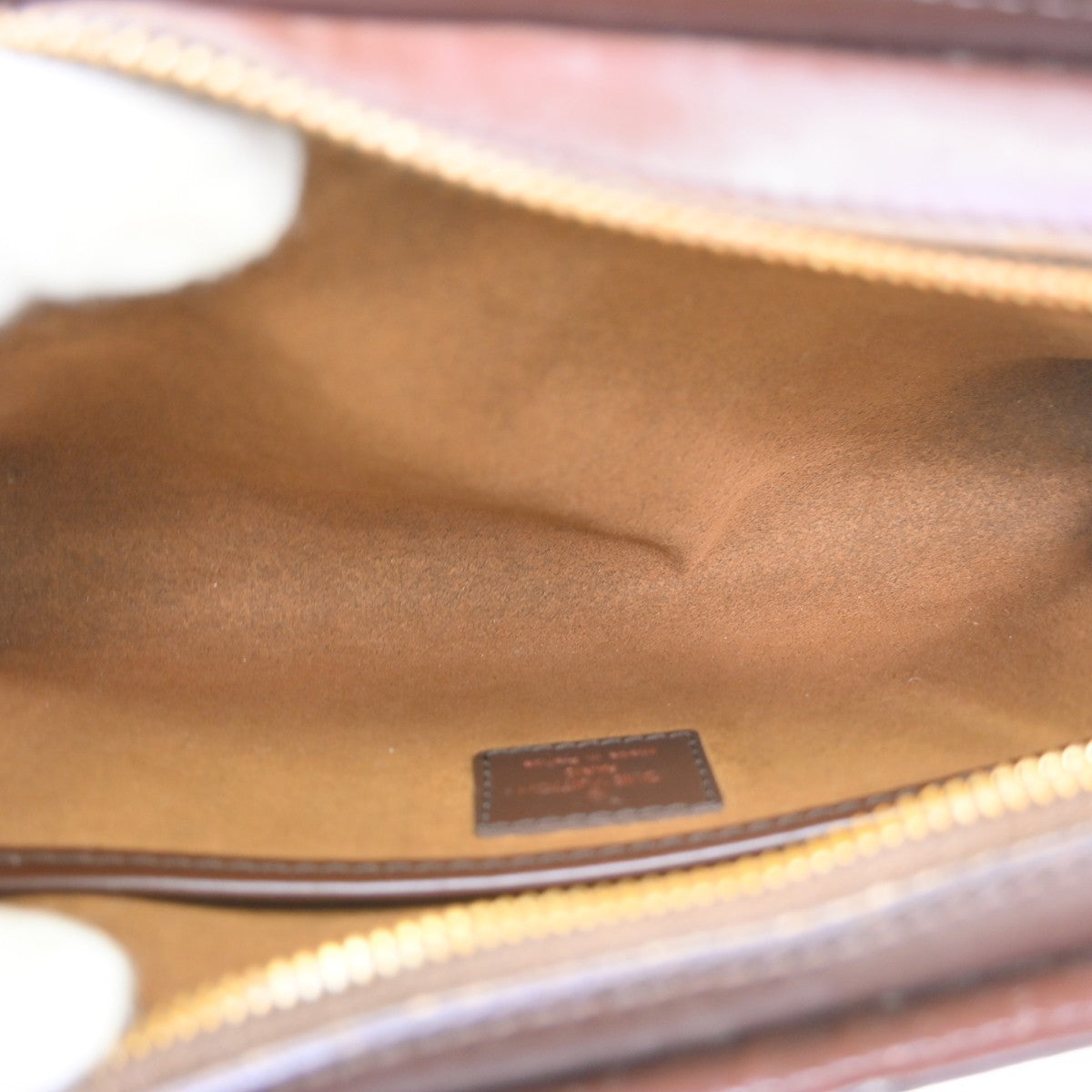 Louis Vuitton Pochette Saint Louis Damier Ebene Brown Canvas Clutche & Pouche Bag (Pre-Owned)