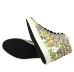 Gucci Men's Bloom Print Supreme GG Green Canvas Hi Top Sneakers Shoes