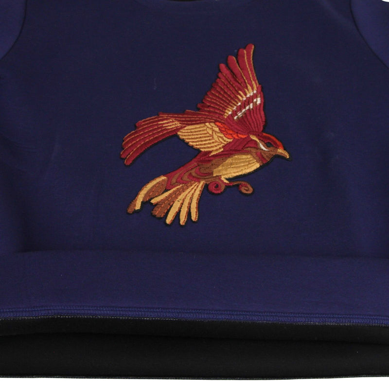 Gucci Men's Double Viscose Navy Blue Rayon Jersey Sweatshirt (2XL)