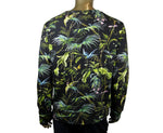 Gucci Men's Tropical Jungle Black / Green / Blue / Pink Felted Cotton Sweatshirt