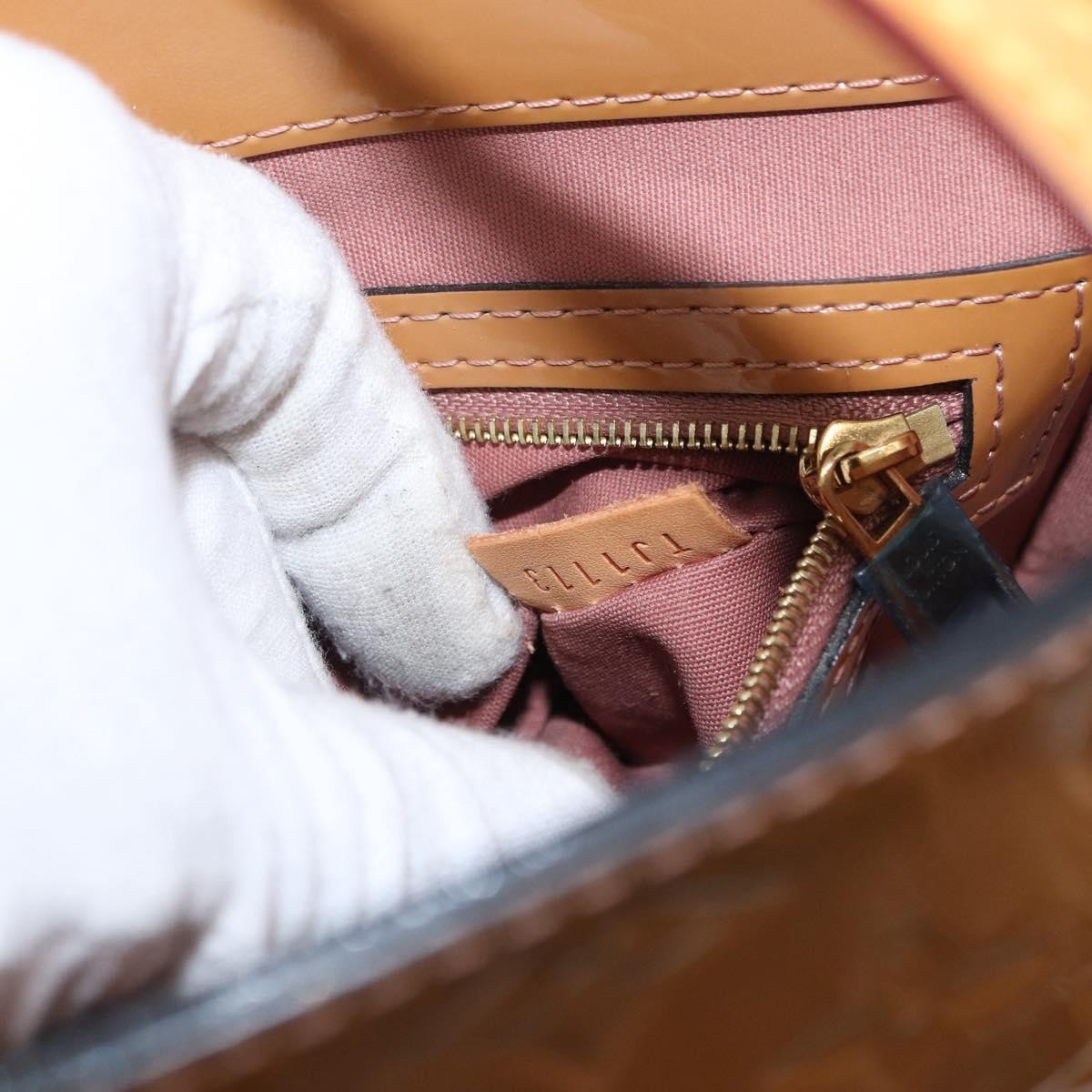 Louis Vuitton Catalina Monogram Vernis Pink Patent_Leather Handbag (Pre-Owned)