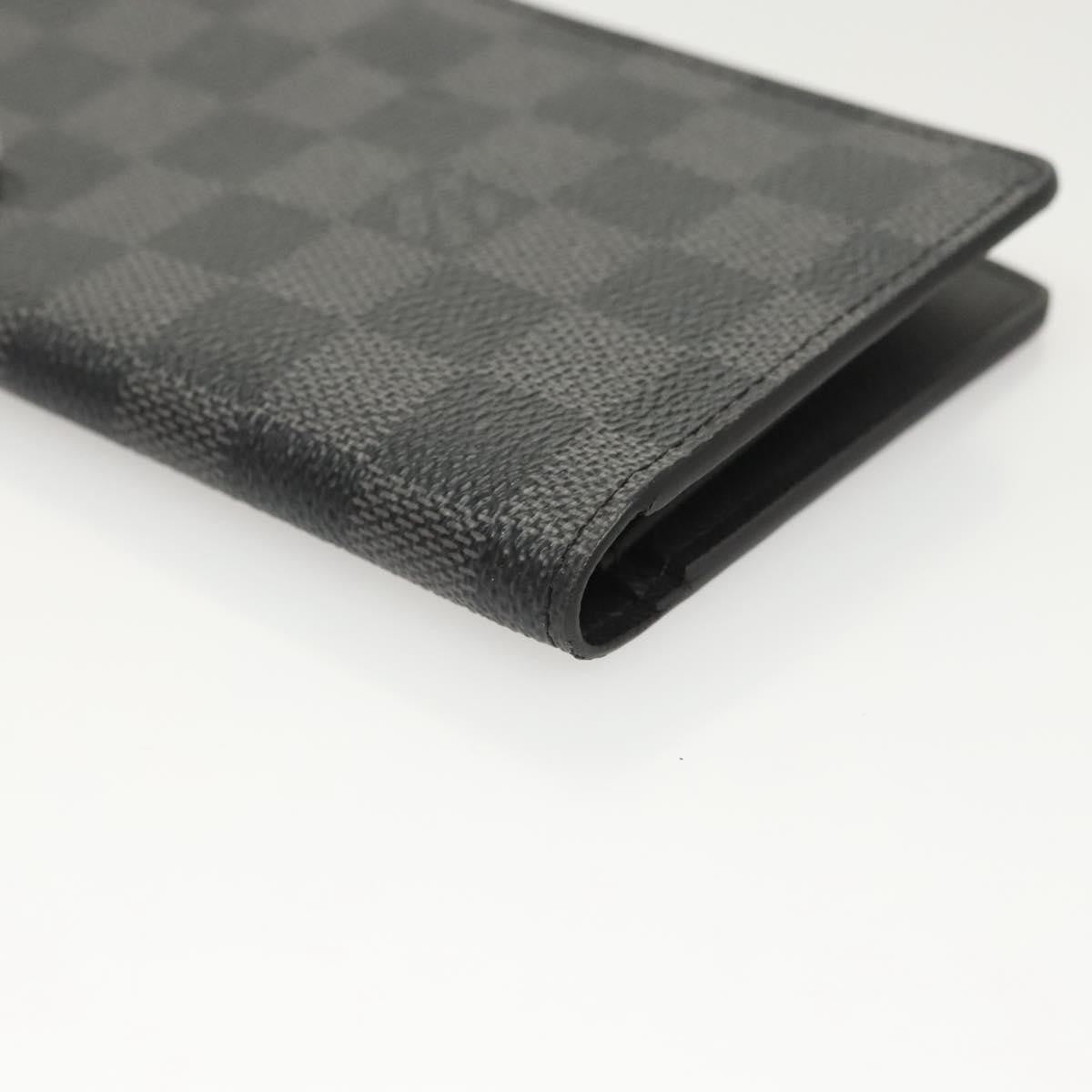 Louis Vuitton Brazza Long Bifold Damier Gray Canvas Wallets Accessory (Pre-Owned)