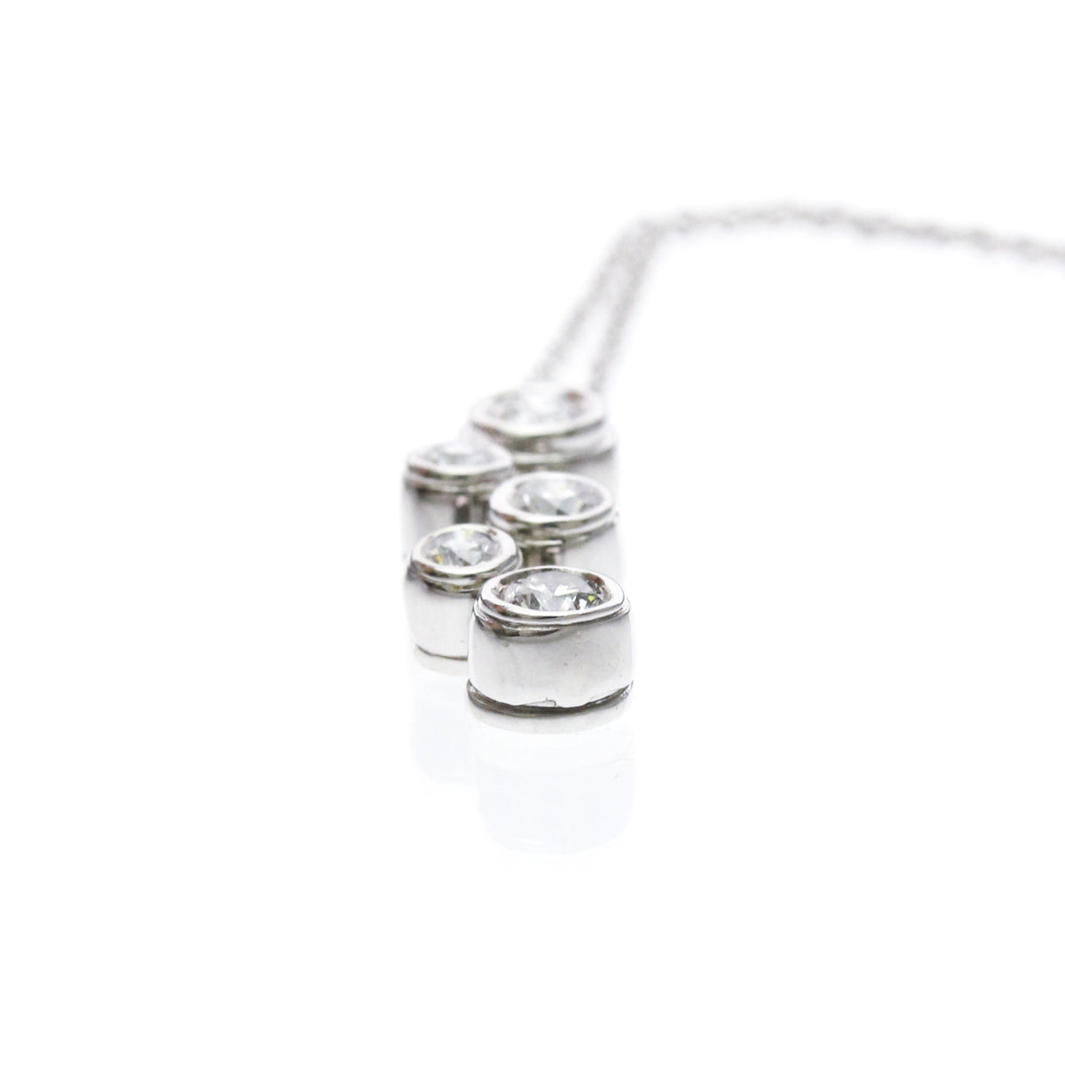 Tiffany & Co. Bubble Pendant Silver Platinum Necklace Jewelry (Pre-Owned)