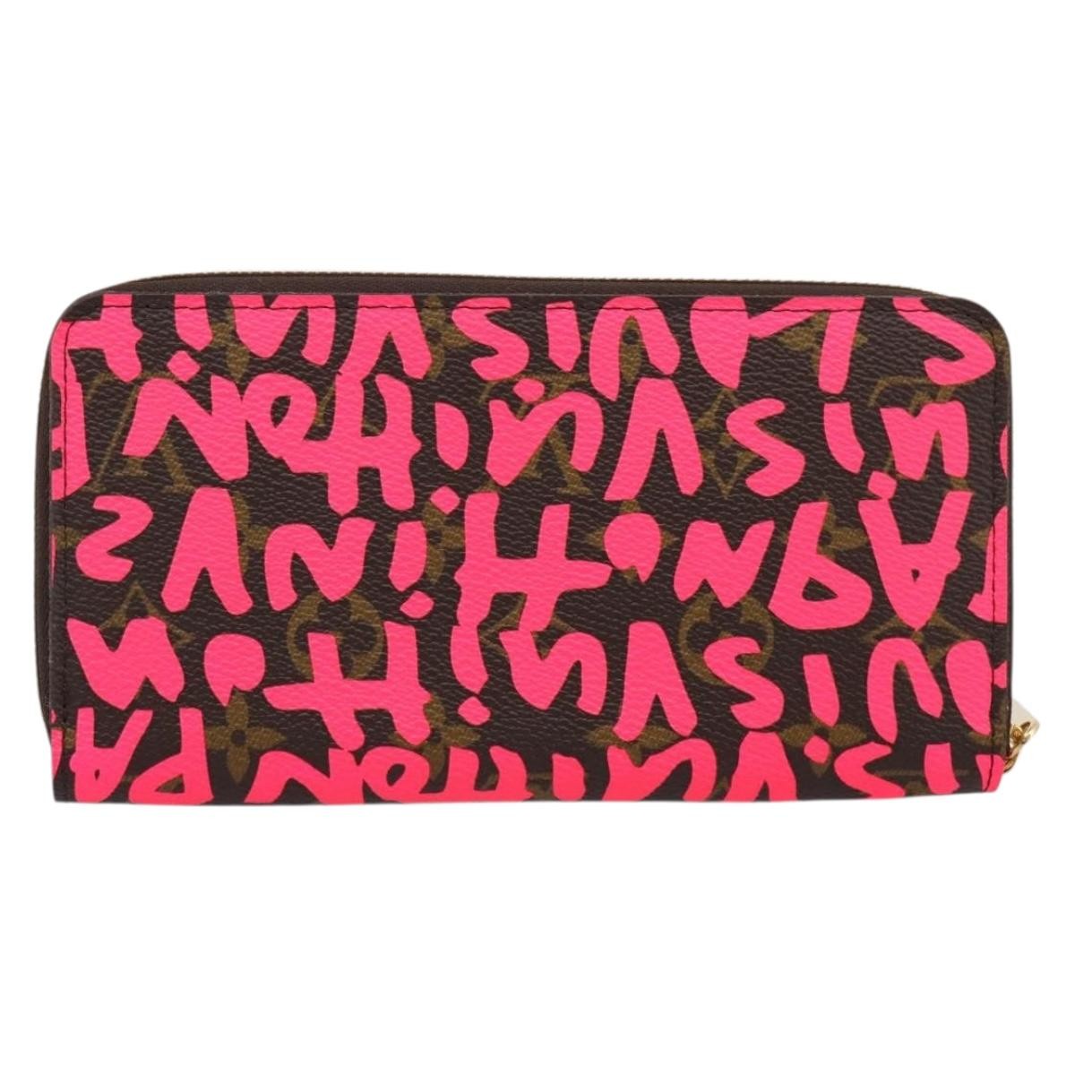 Louis Vuitton Zippy Limited Edition Monogram Graffiti Brown Canvas Wallets Accessory (Pre-Owned)