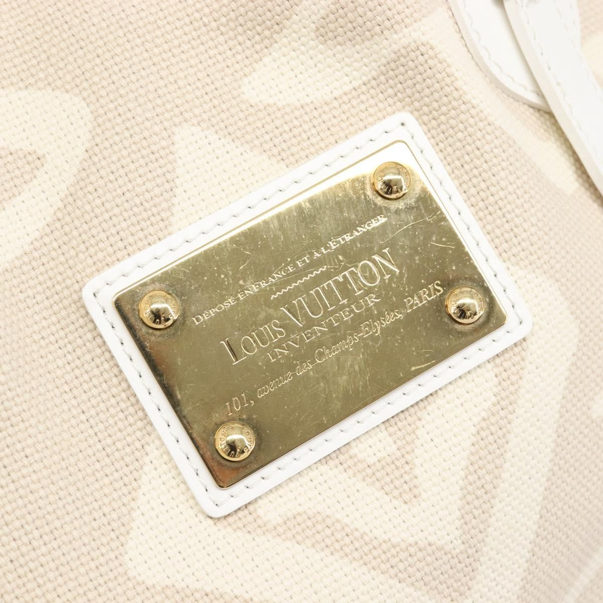 Louis Vuitton Tahitienne Cabas Canvas Beige Canvas Tote Bag Bag (Pre-Owned)