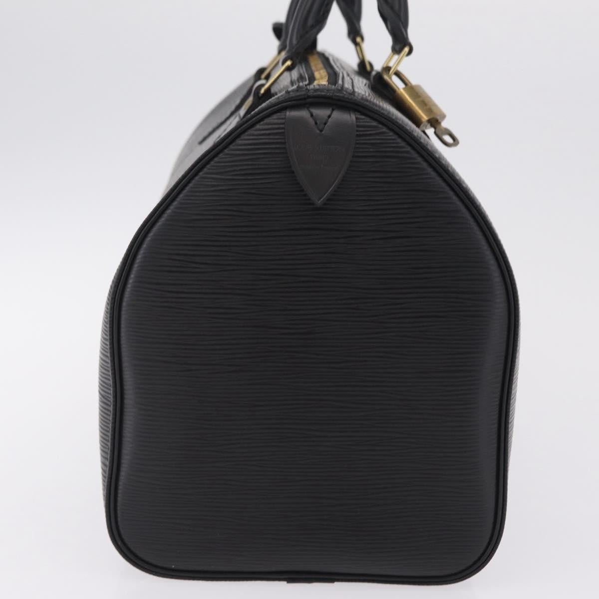 Louis Vuitton Speedy Epi Leather Black Leather Handbag (Pre-Owned)