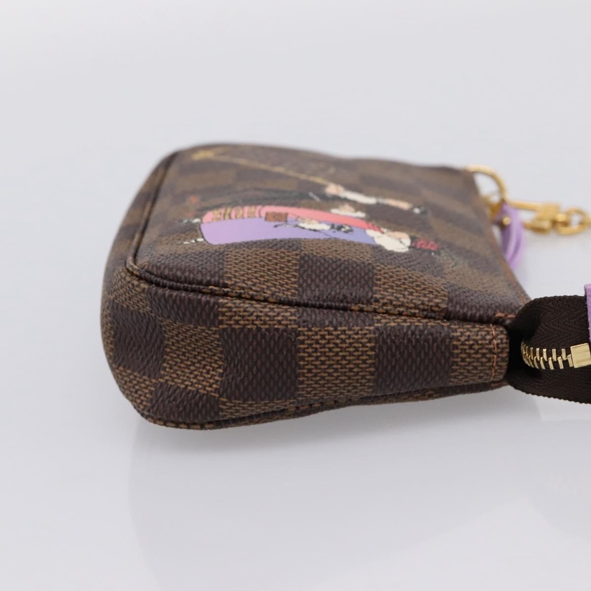 Louis Vuitton Pochette Accessoires Limited Edition Damier Brown Canvas Clutche & Pouche Bag (Pre-Owned)