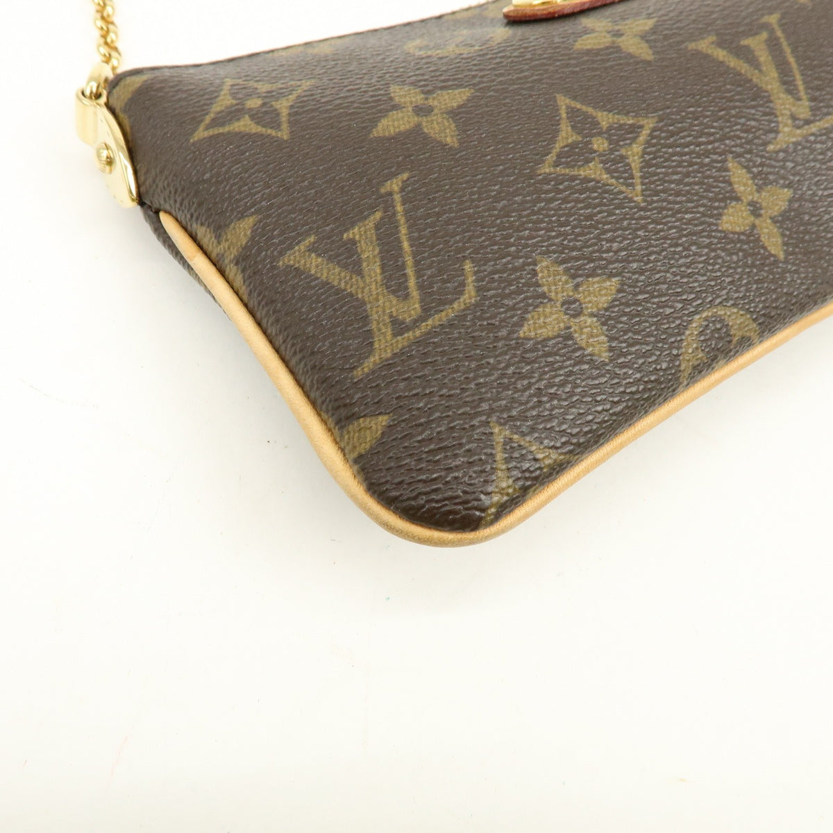 Louis Vuitton Milla Pochette Monogram Canvas Brown Canvas Clutche & Pouche Bag (Pre-Owned)