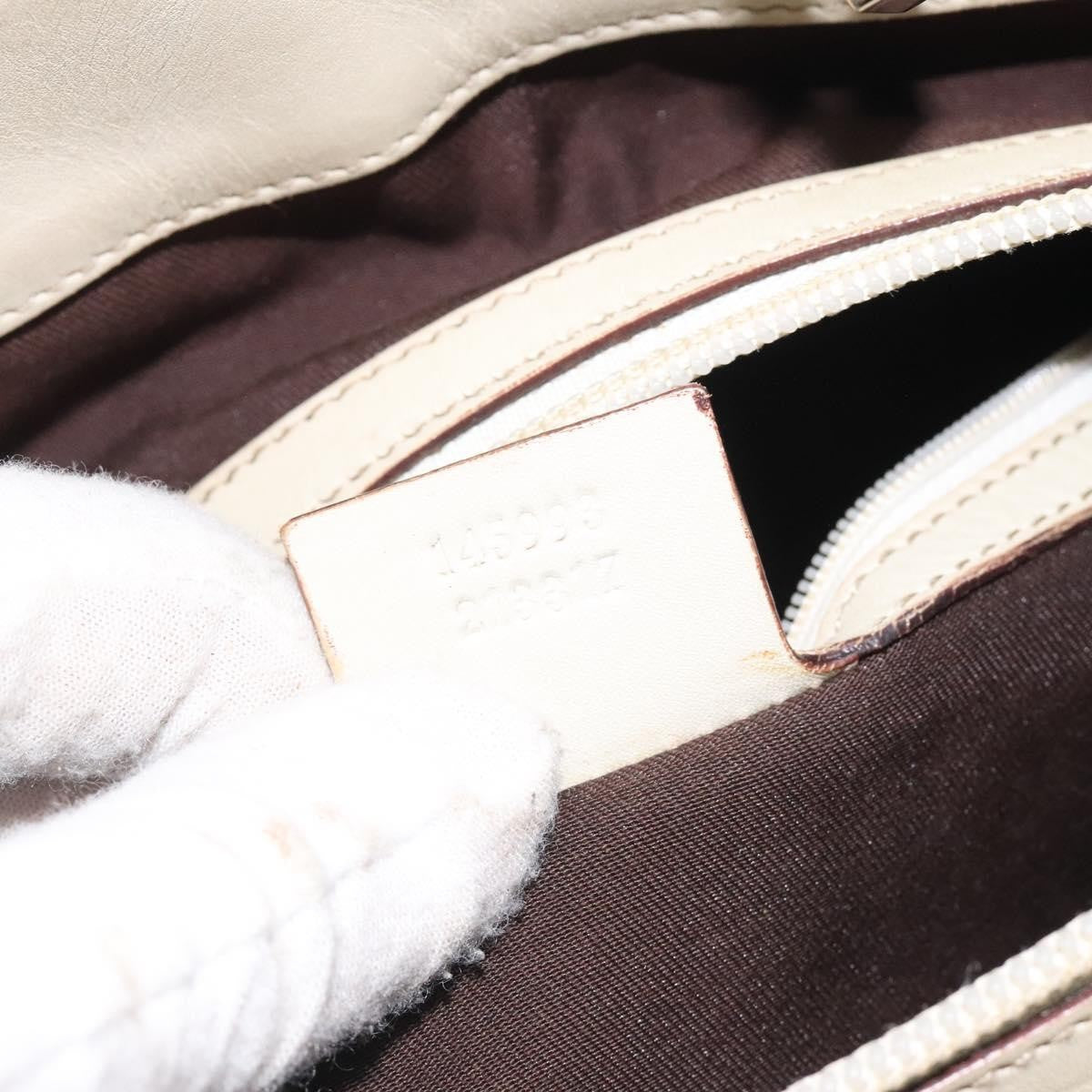 Gucci Gg Canvas Canvas White Canvas Bag (Pre-Owned)