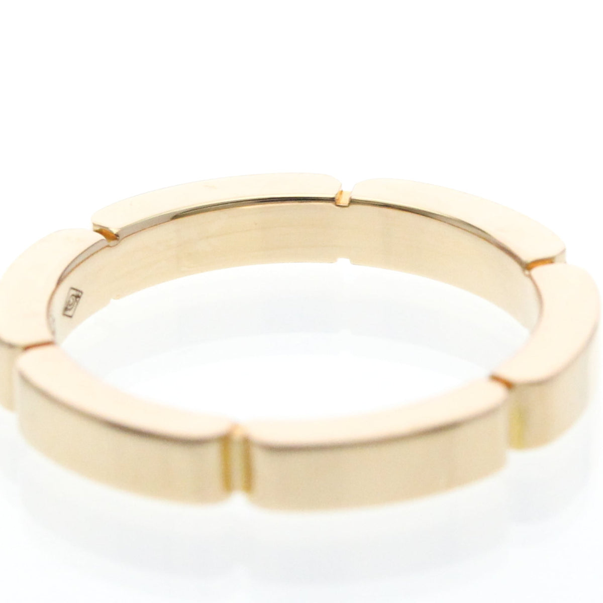 Cartier Maillon Panthere Band 18K Rose Gold With 4 Diamonds Gold Rose_Gold Ring Jewelry (Pre-Owned)