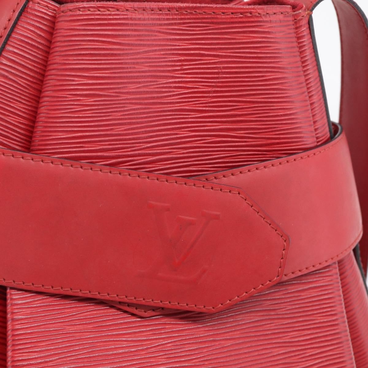 Louis Vuitton Vintage Sac D'epaule Epi Leather Red Leather Handbag (Pre-Owned)