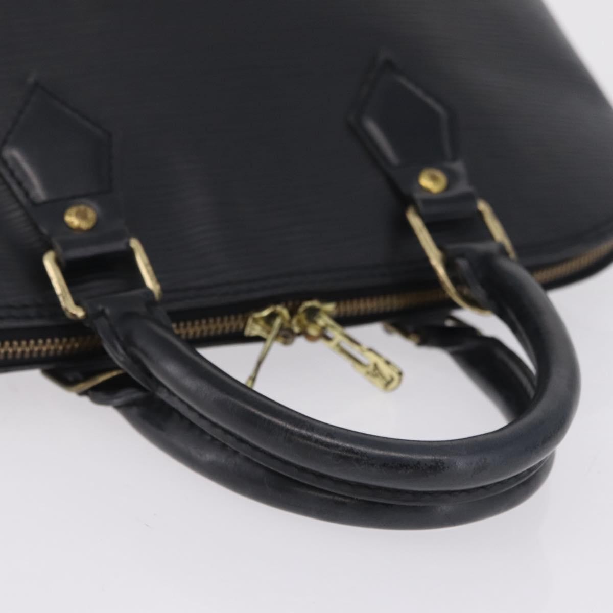 Louis Vuitton Alma Epi Leather Black Leather Handbag (Pre-Owned)