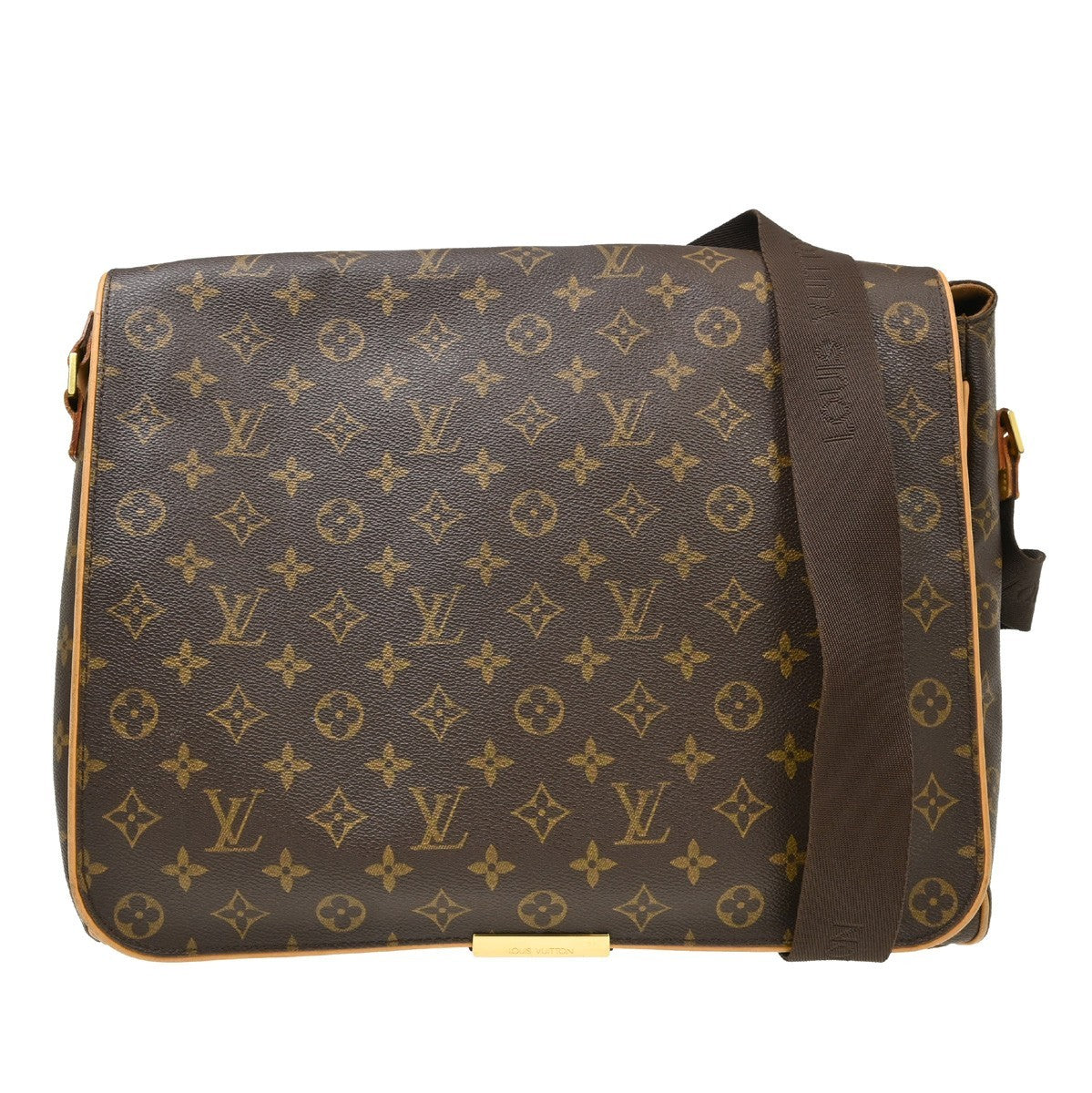 Louis Vuitton Abbesses Messenger Monogram Canvas Brown Canvas Handbag (Pre-Owned)