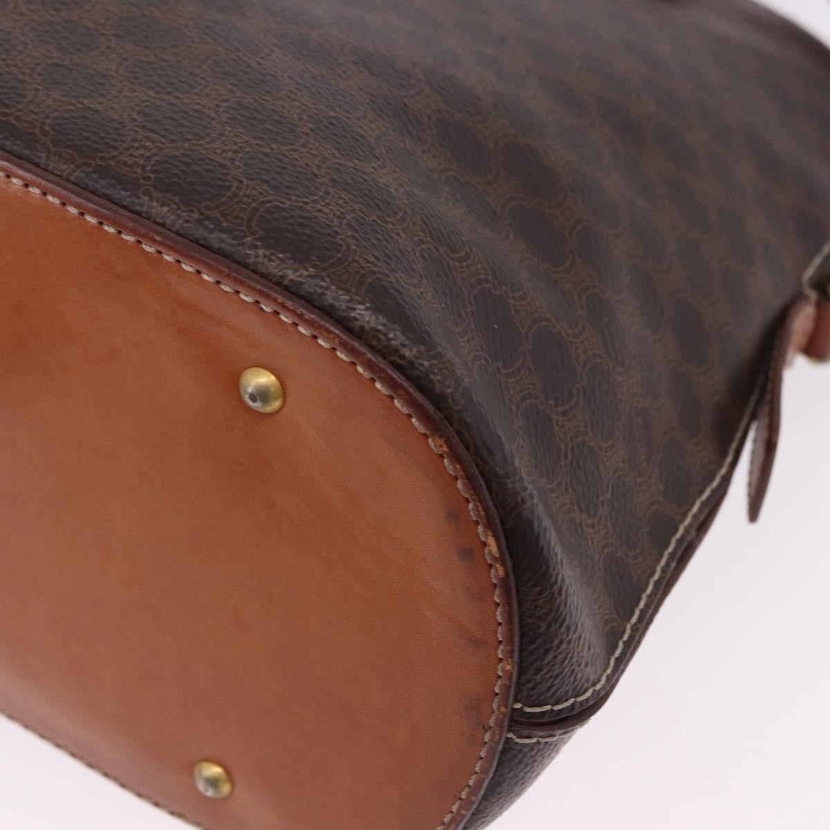 Celine Macadam Leather Brown Pvc Handbag (Pre-Owned)