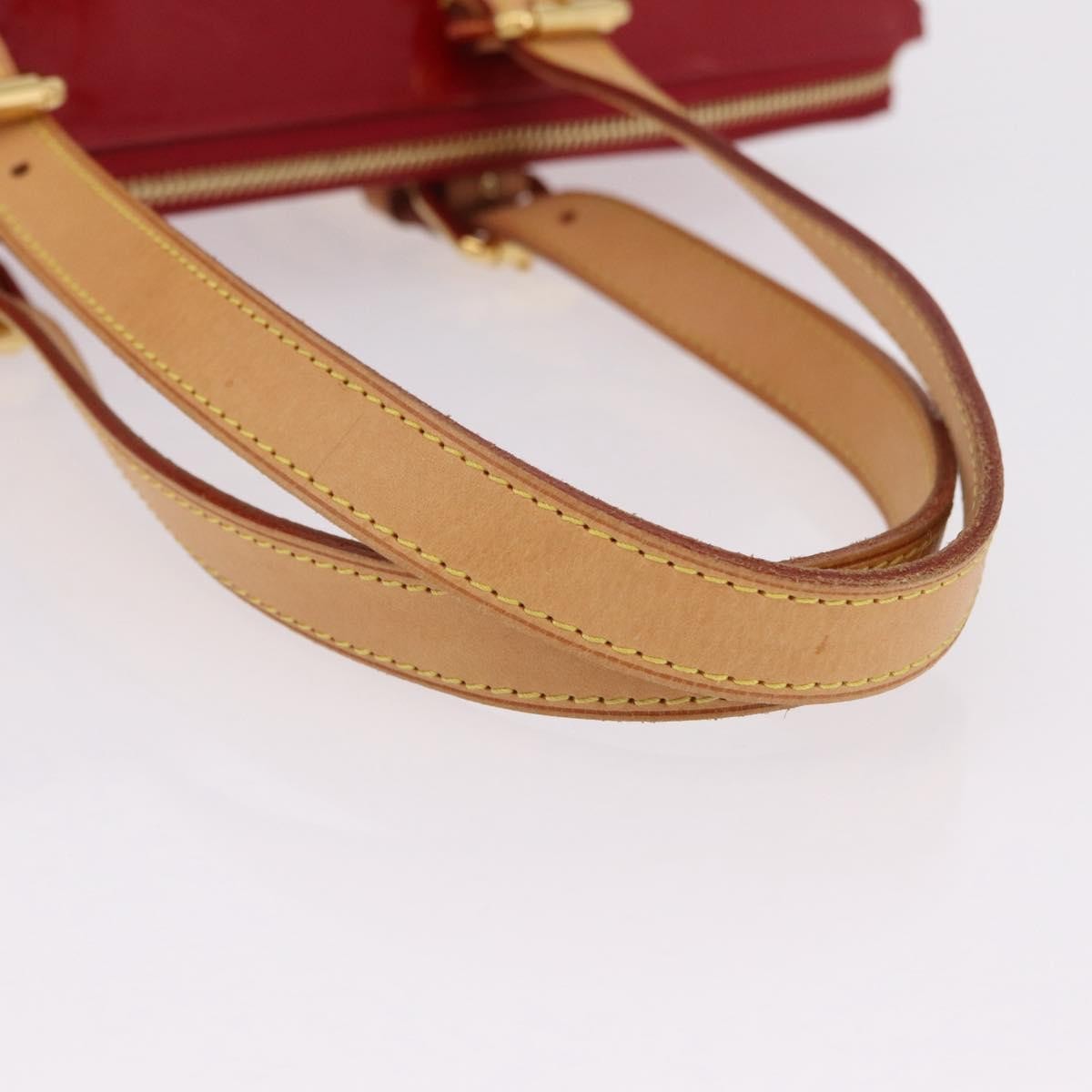 Louis Vuitton Rosewood Avenue Monogram Vernis Red Patent_Leather Handbag (Pre-Owned)