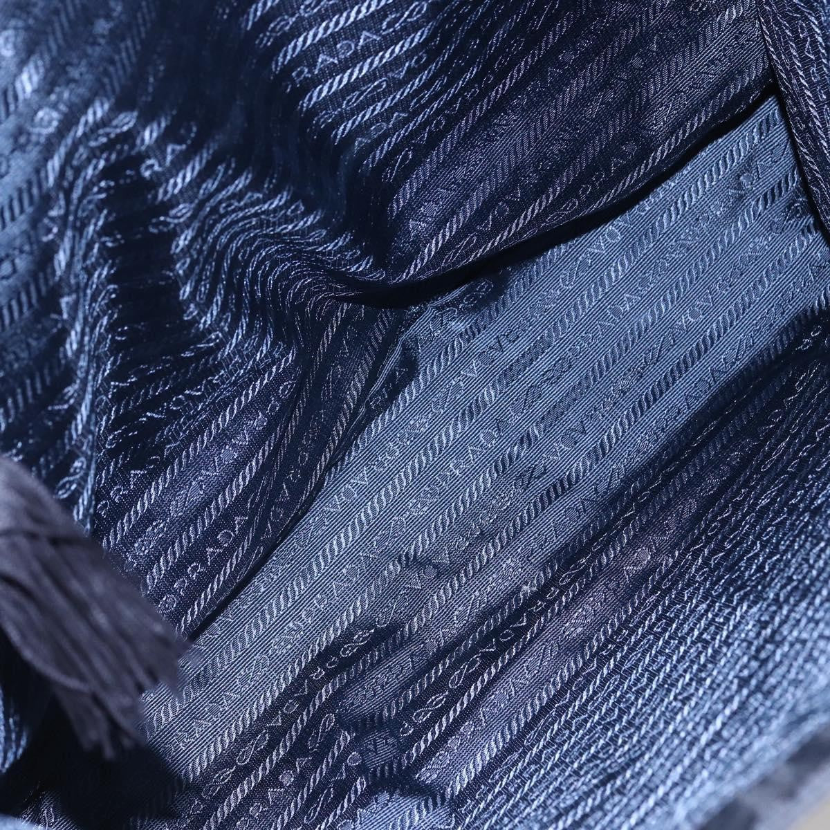 Prada Front Pocket Zip Tessuto Black Nylon Tote Bag Bag (Pre-Owned)