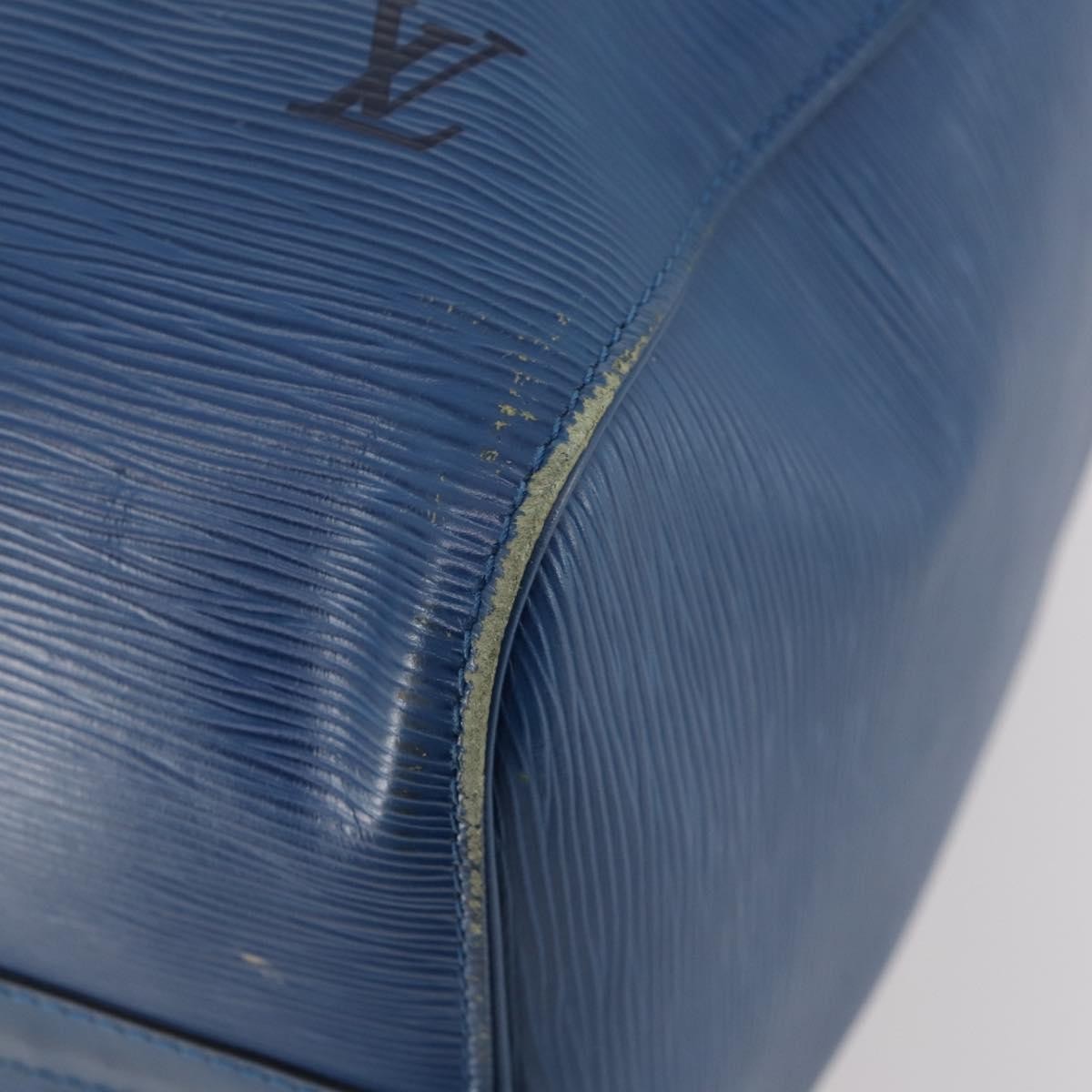 Louis Vuitton Keepall Epi Leather Blue Leather Travel Bag Bag (Pre-Owned)