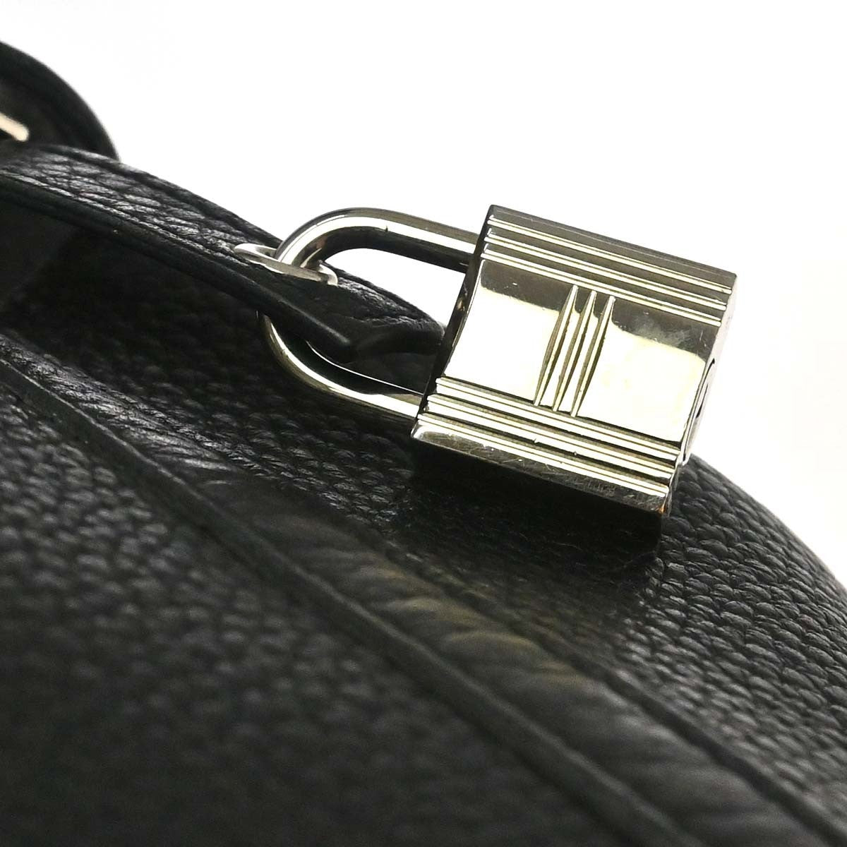 Hermes Picotin Lock Clemence Black Leather Handbag (Pre-Owned)