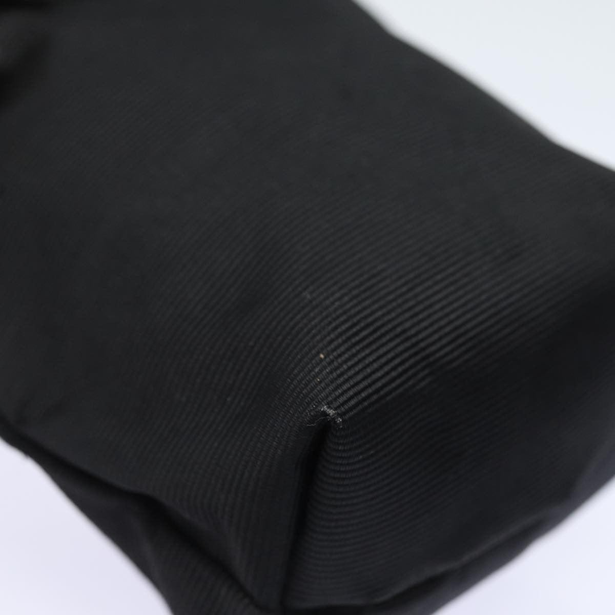 Celine Circle Logo Nylon Black Nylon Clutche & Pouche Bag (Pre-Owned)