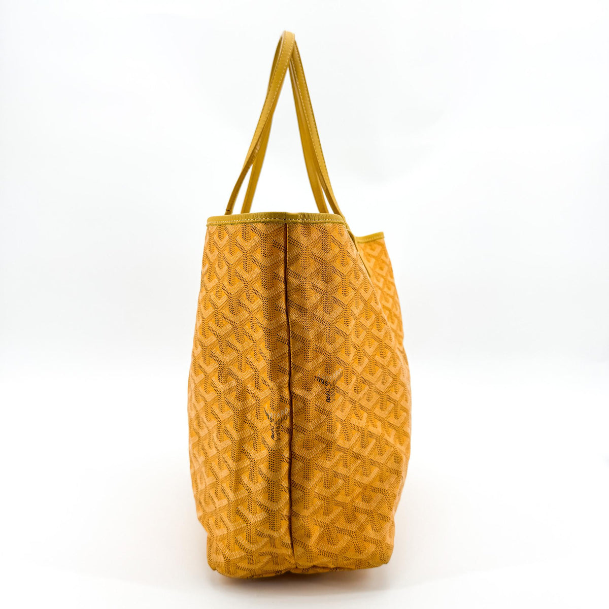 Goyard Saint Louis Tote Coated Canvas Yellow Canvas Tote Bag Bag (Pre-Owned)