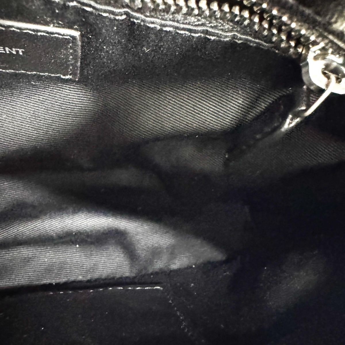 Saint Laurent Loulou Puffer Quilted Leather Black Leather Shoulder Bag Bag (Pre-Owned)
