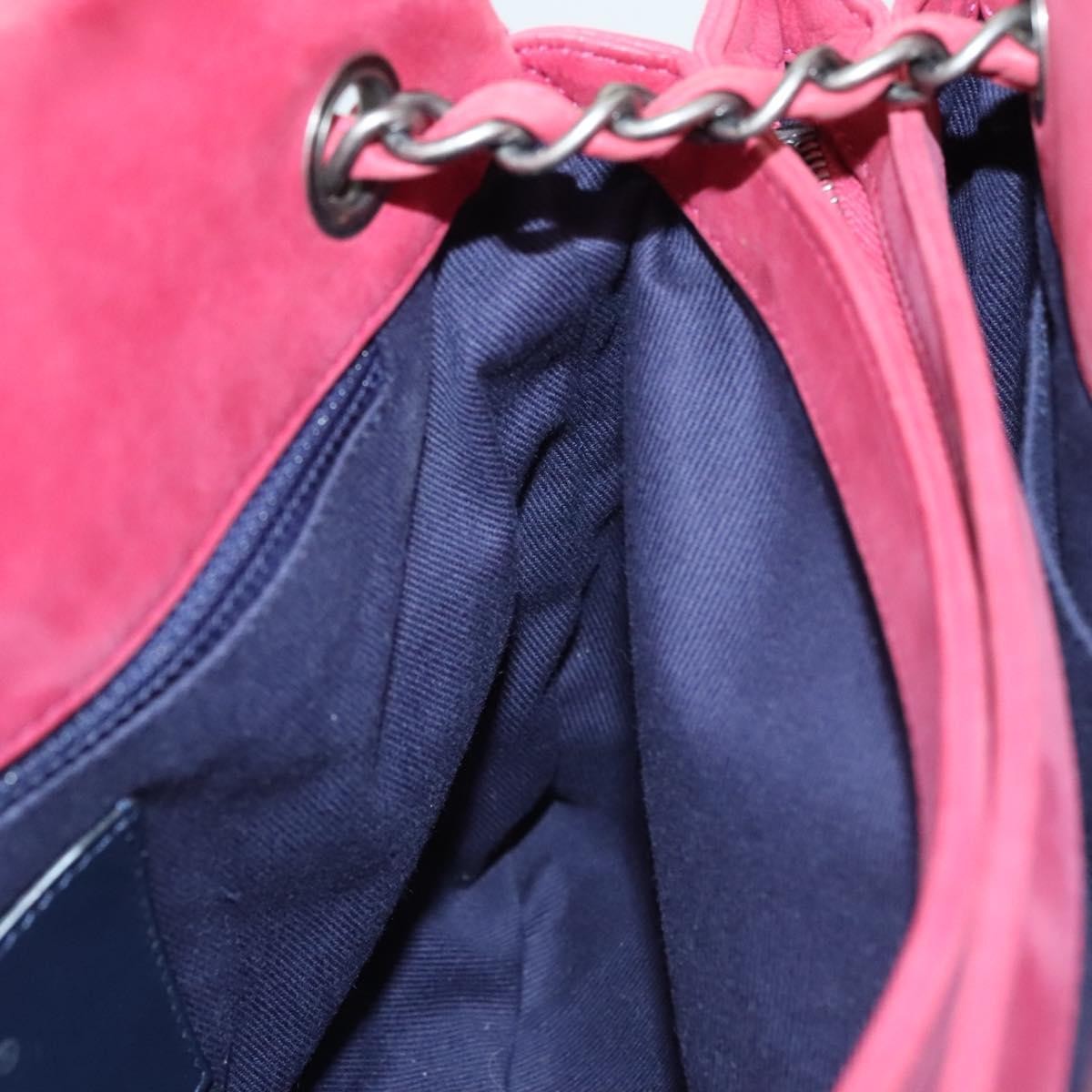 Chanel Matelasse Chain Leather Pink Leather Shoulder Bag Bag (Pre-Owned)