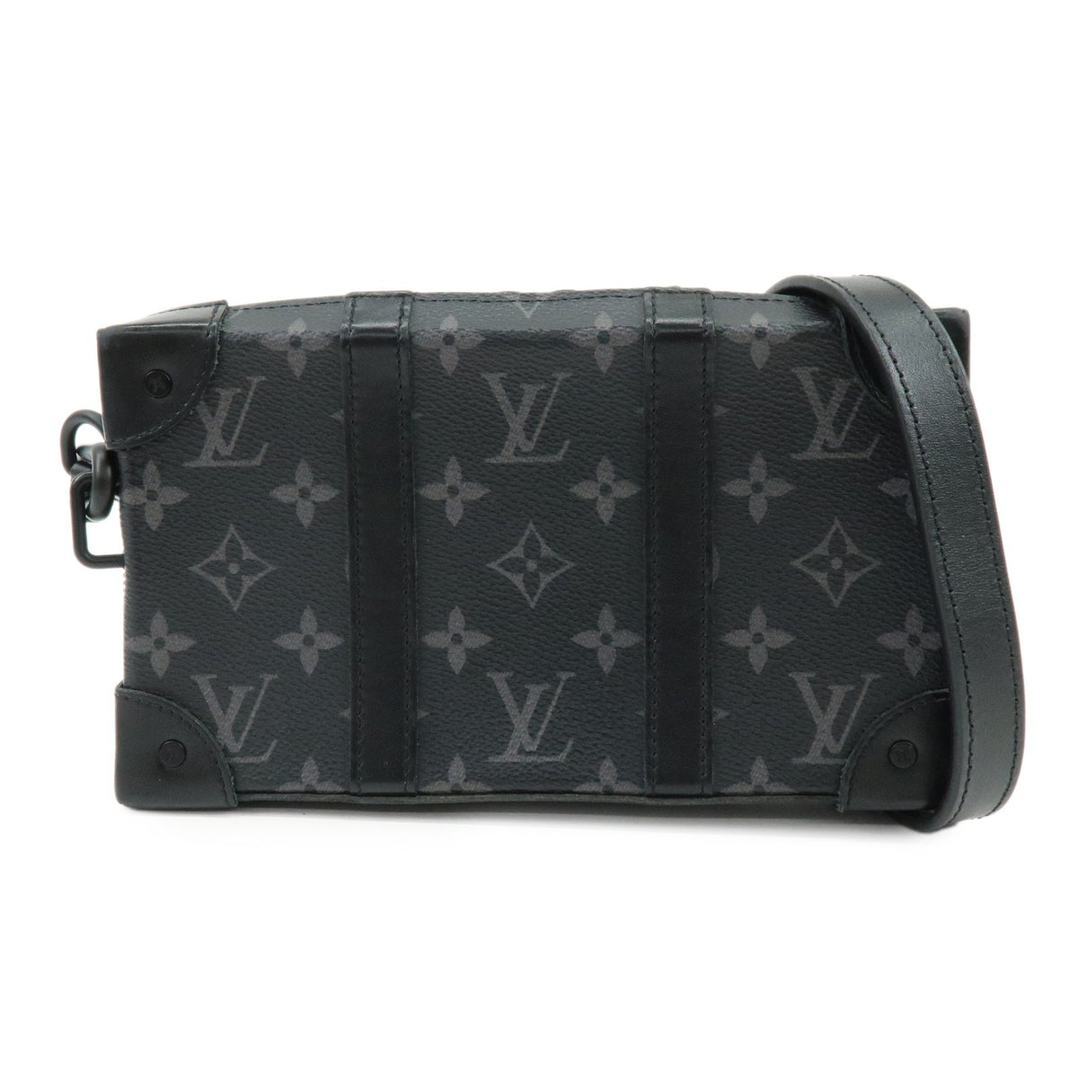 Louis Vuitton Soft Trunk Monogram Eclipse Canvas Black Canvas Wallets Accessory (Pre-Owned)