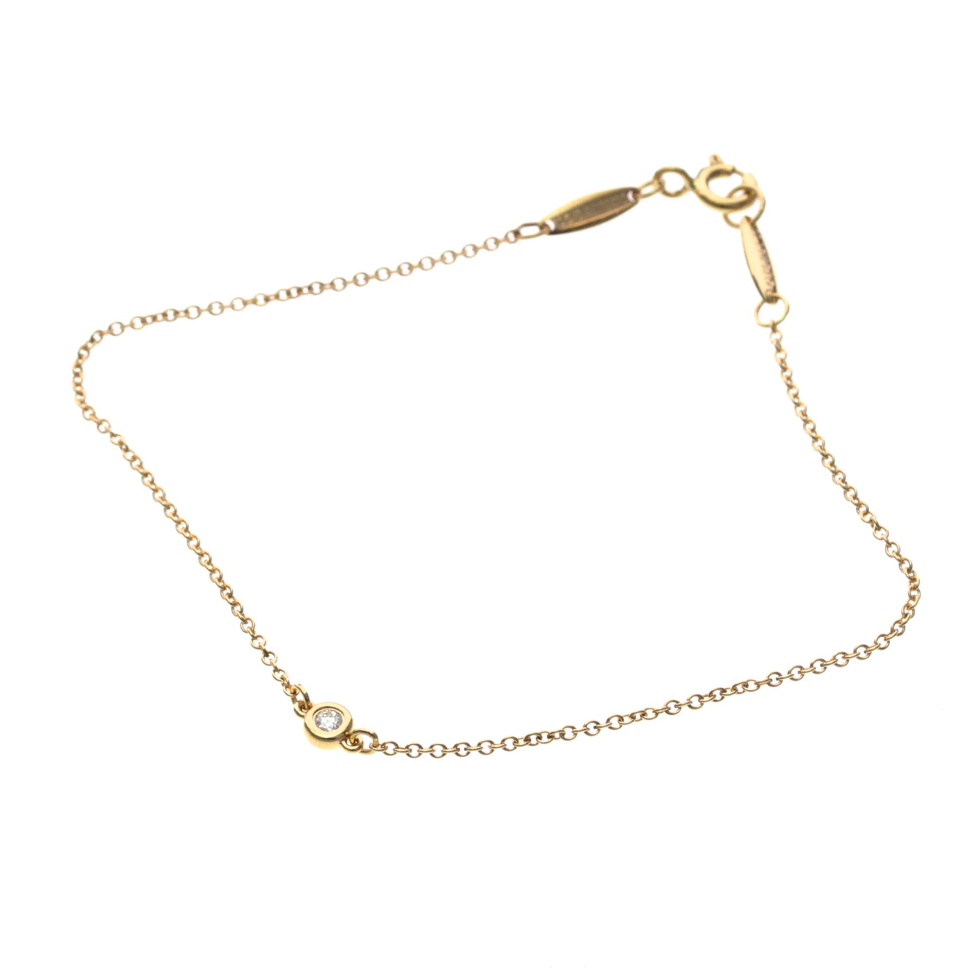 Tiffany & Co. Peretti Diamonds By The Yard 18K Rose Gold With Diamond Gold Pink_Gold Bracelet Jewelry (Pre-Owned)