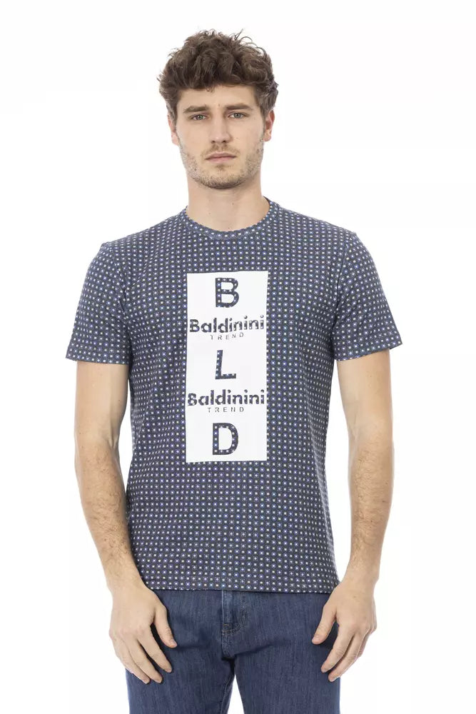 Baldinini Trend Gray Cotton Men Men's T-Shirt