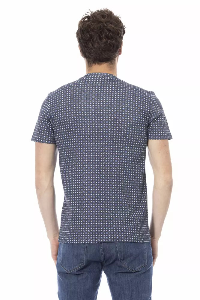 Baldinini Trend Gray Cotton Men Men's T-Shirt