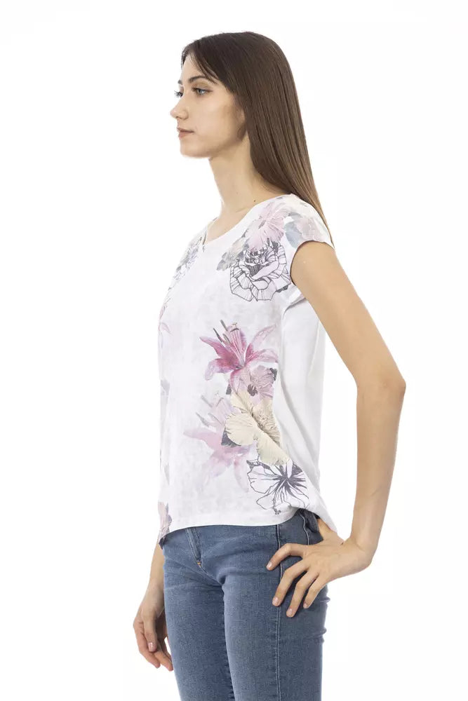 Trussardi Action White Cotton Women Women's T-Shirt