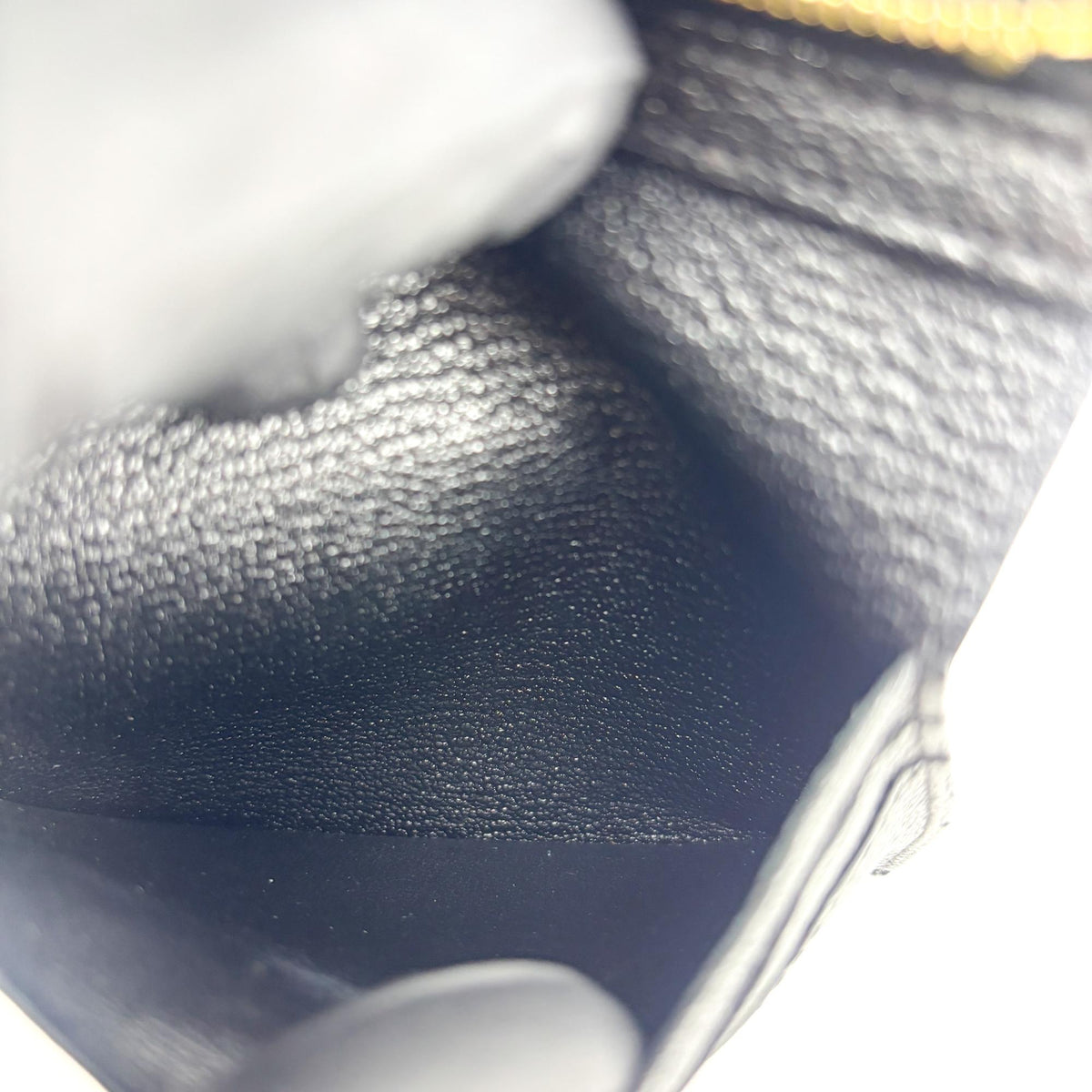 Hermes Bearn Epsom Black Leather Wallets Accessory (Pre-Owned)