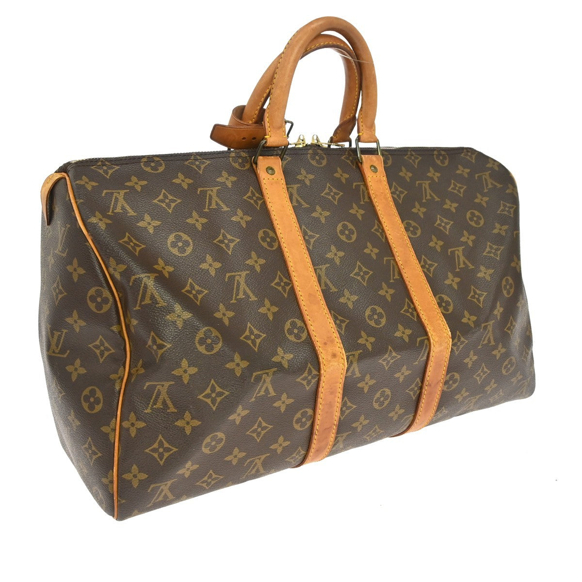 Louis Vuitton Keepall Monogram Canvas Brown Canvas Travel Bag Bag (Pre-Owned)